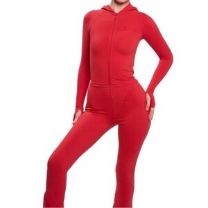 Body by Raven Tracy Fire Red Set (Flared Pants)
